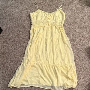 Macy's Yellow Midi Dress